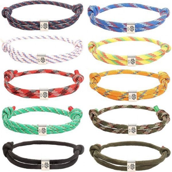 10 PCS Nautical Braided Bracelet For Men Women Unisex Surf Navy Rope Bracelets String Adjustable Tree Of Life Bracelets Set Colorful Handmade 10 PCS Nautical Braided Bracelet For Men Women Unisex Surf Navy Rope Bracelets String Adjustable Tree Of Life Bracelets Set Colorful Handmade